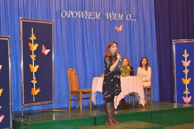 Międzynarodowy Dzień Szczęścia i spotkanie z Lidią Sadowską w ZSP w Łysych [ZDJĘCIA] - zdjęcie #7 - eOstroleka.pl
