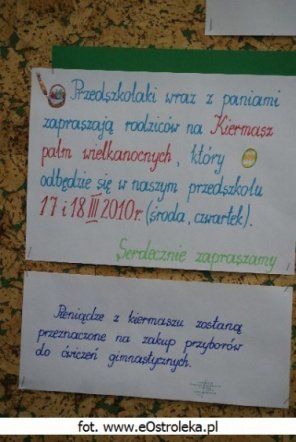 Kiermasz Palm Wielkanocnych w Przedszkolu Miejskim Nr 16 (17.03.2010) - zdjęcie #5 - eOstroleka.pl