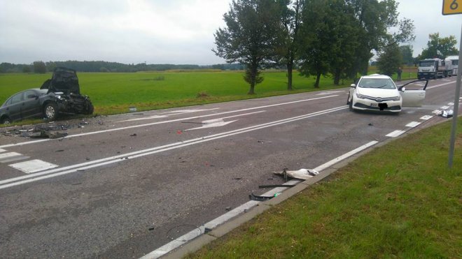 Wypadek w Gosterach [21.09.2017] - zdjęcie #11 - eOstroleka.pl