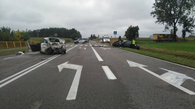 Wypadek w Gosterach [21.09.2017] - zdjęcie #16 - eOstroleka.pl