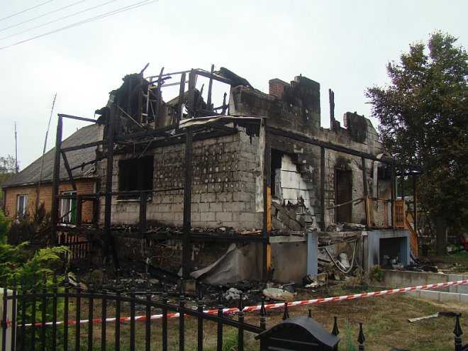 Pożar w Ratajach - fot. gmina Olszewo-Borki - zdjęcie #2 - eOstroleka.pl