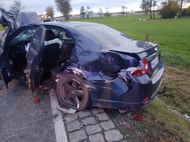 Wypadek pod Kadzidłem [13.10.2017] - zdjęcie #11 - eOstroleka.pl