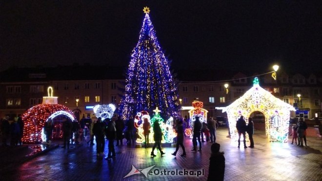 Łomża zachwyca świątecznym oświetleniem [25.12.2017] - zdjęcie #15 - eOstroleka.pl