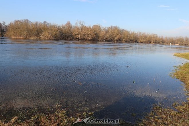 Wysoki stan rzeki Narew [27.12.2017] - zdjęcie #1 - eOstroleka.pl