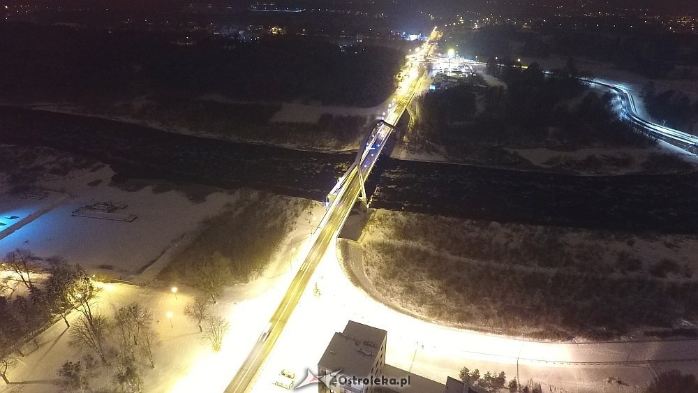 Nocny krajobraz przemysłowej częśći Ostrołęki [18.01.2018] - zdjęcie #10 - eOstroleka.pl
