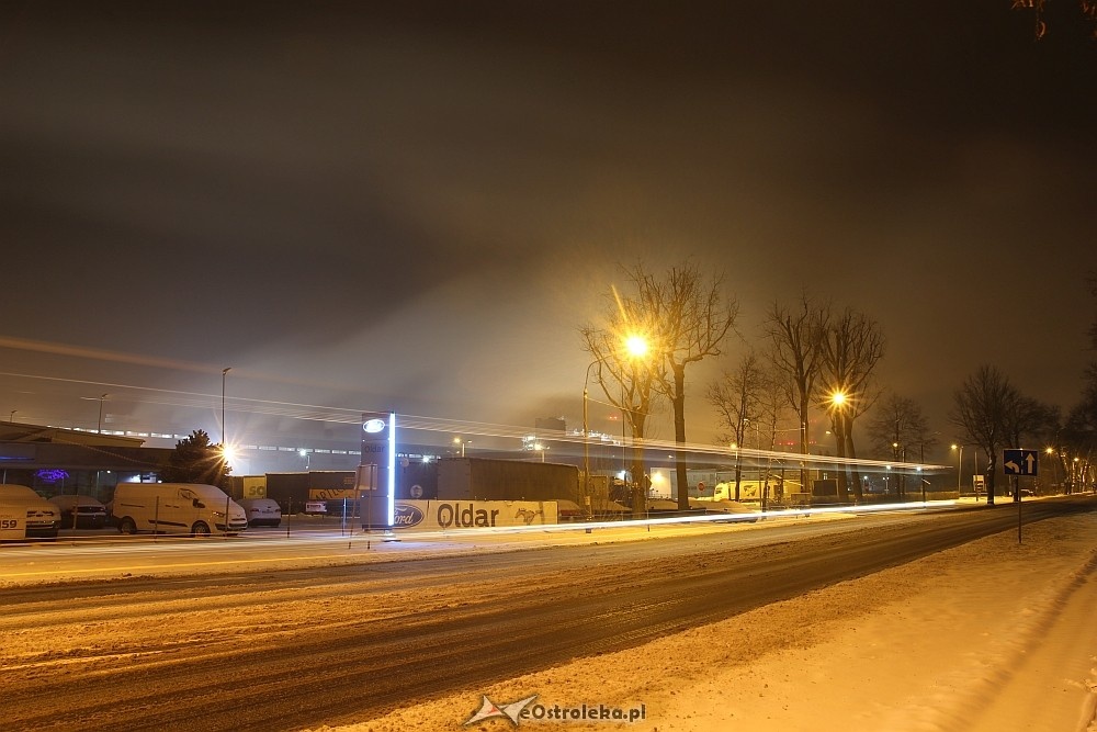 Nocny krajobraz przemysłowej częśći Ostrołęki [18.01.2018] - zdjęcie #38 - eOstroleka.pl