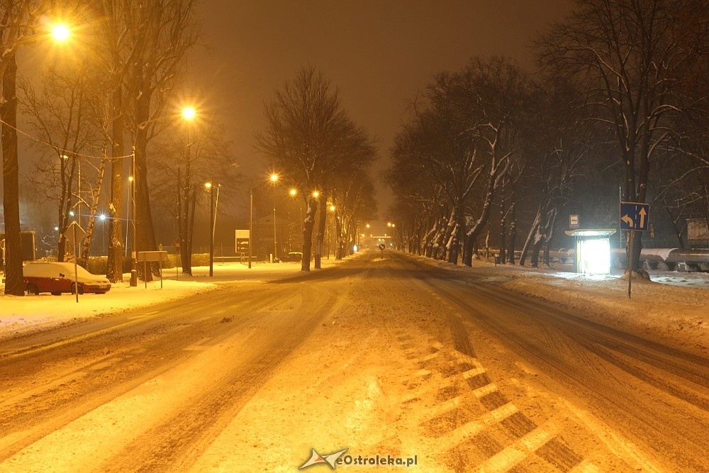 Nocny krajobraz przemysłowej częśći Ostrołęki [18.01.2018] - zdjęcie #39 - eOstroleka.pl