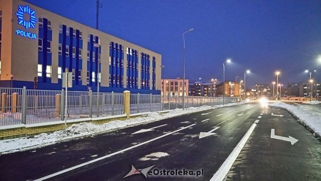 Ulica Goworowska w rejonie Galerii Bursztynowej po przebudowie [23.01.2018] - zdjęcie #6 - eOstroleka.pl