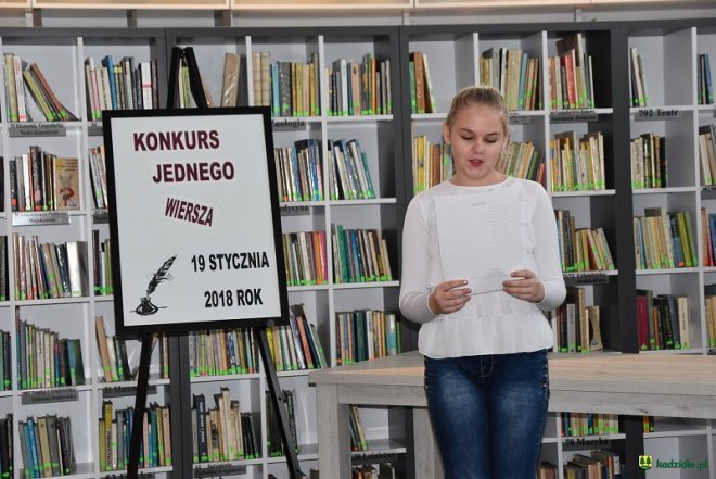 Konkurs Jednego Wiersza w kadzidlańskiej bibliotece [29.01.2018] - zdjęcie #15 - eOstroleka.pl