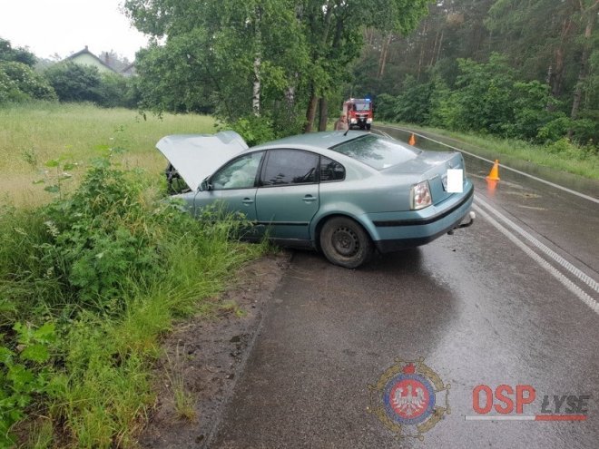 Wypadek w Łysych. Ciężarna kobieta trafiła do szpitala [05.06.2018] - zdjęcie #1 - eOstroleka.pl