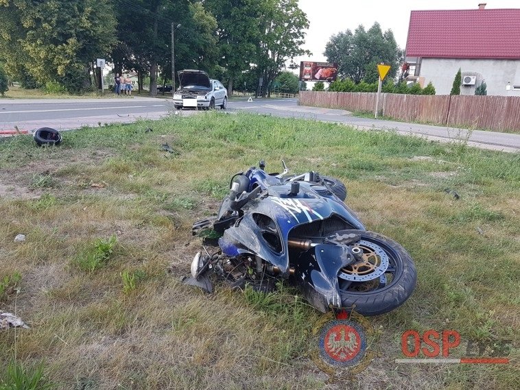 Zalas: Wypadek z udziałem motocyklisty [17.06.2018] - zdjęcie #4 - eOstroleka.pl
