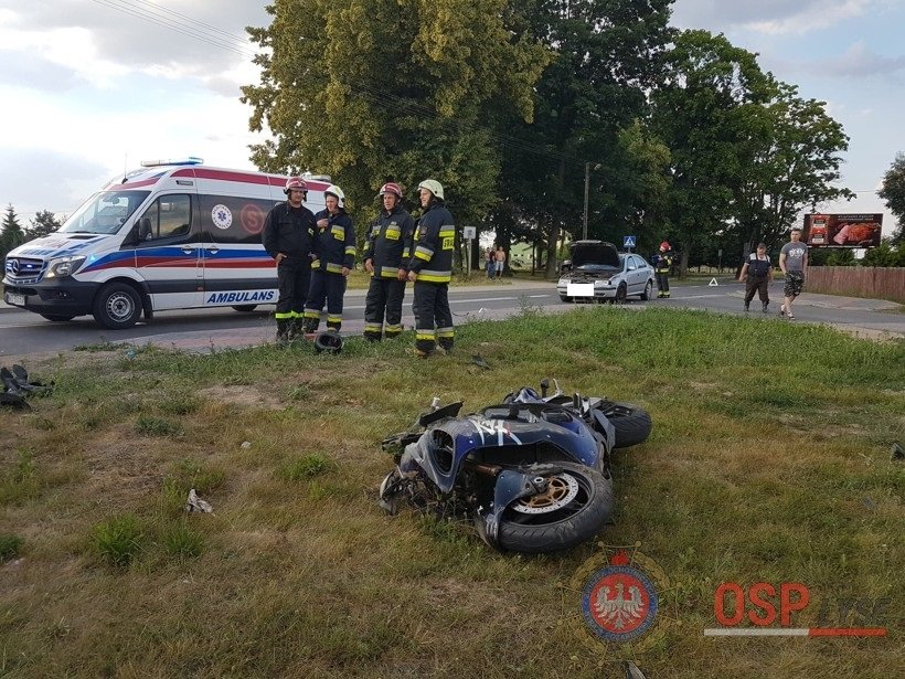 Zalas: Wypadek z udziałem motocyklisty [17.06.2018] - zdjęcie #5 - eOstroleka.pl
