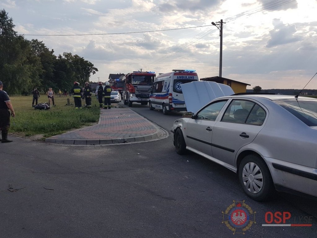 Zalas: Wypadek z udziałem motocyklisty [17.06.2018] - zdjęcie #7 - eOstroleka.pl