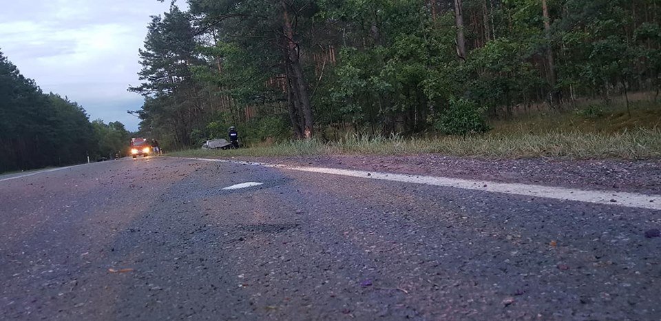 Wypadek pod Kaszewcem na DK-60. Jedna osoba trafiła do szpitala [23.06.2018] - zdjęcie #2 - eOstroleka.pl