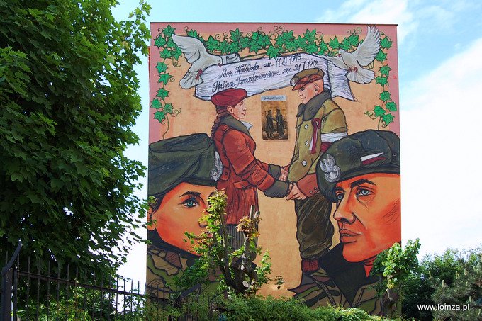 Łomża w patriotycznych muralach z okazji święta niepodległości [06.07.2018] - zdjęcie #6 - eOstroleka.pl
