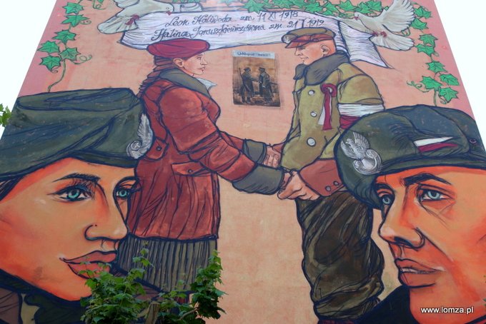 Łomża w patriotycznych muralach z okazji święta niepodległości [06.07.2018] - zdjęcie #8 - eOstroleka.pl