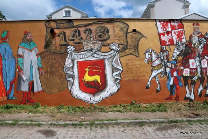 Łomża w patriotycznych muralach z okazji święta niepodległości [06.07.2018] - zdjęcie #10 - eOstroleka.pl