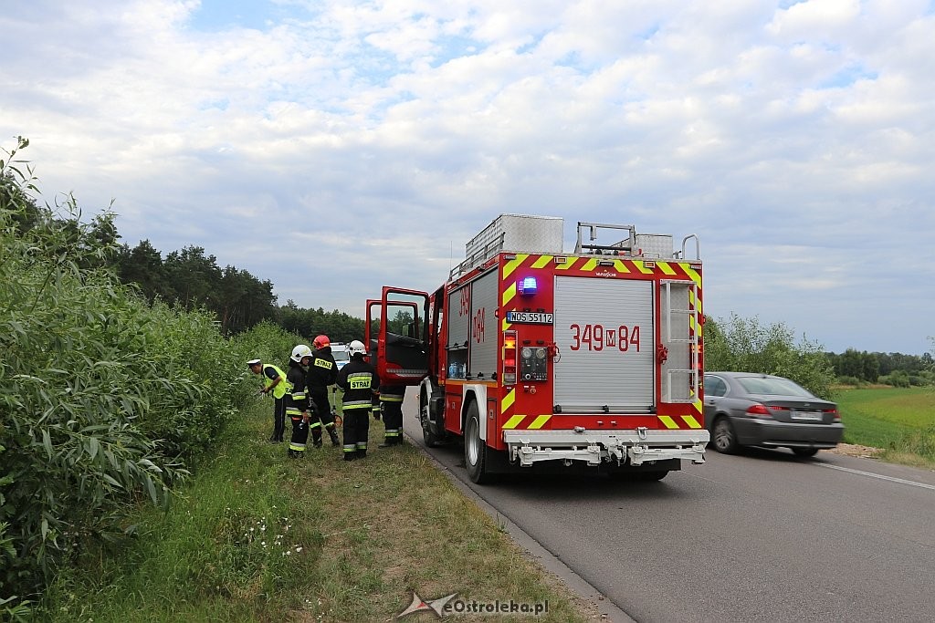 Wypadek w Borawem [11.07.2018] - zdjęcie #1 - eOstroleka.pl