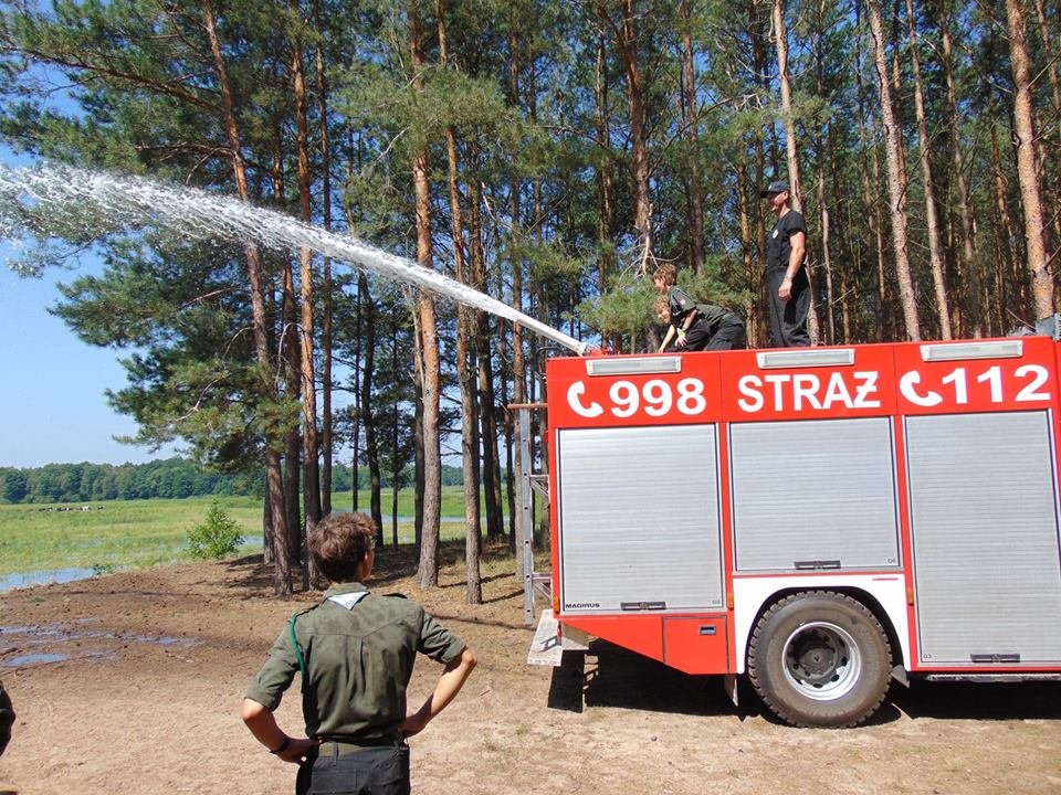 Strażacka kontrola obozu harcerskiego w Surowem [18.07.2018]` - zdjęcie #3 - eOstroleka.pl