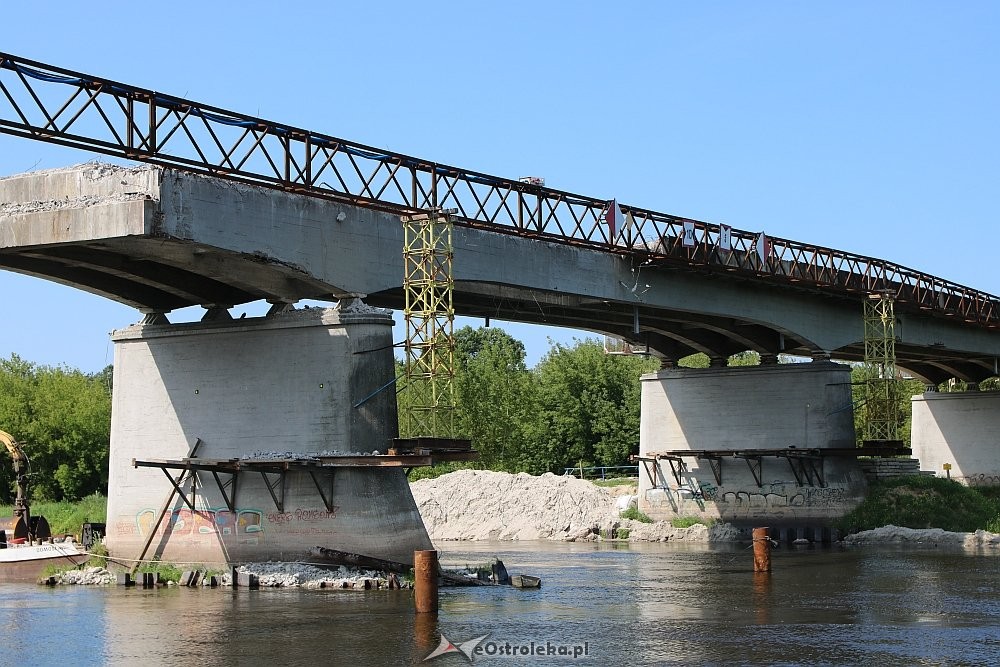 Ostrołęka: Stary most na Narwi przerwany [23.07.2018] - zdjęcie #2 - eOstroleka.pl