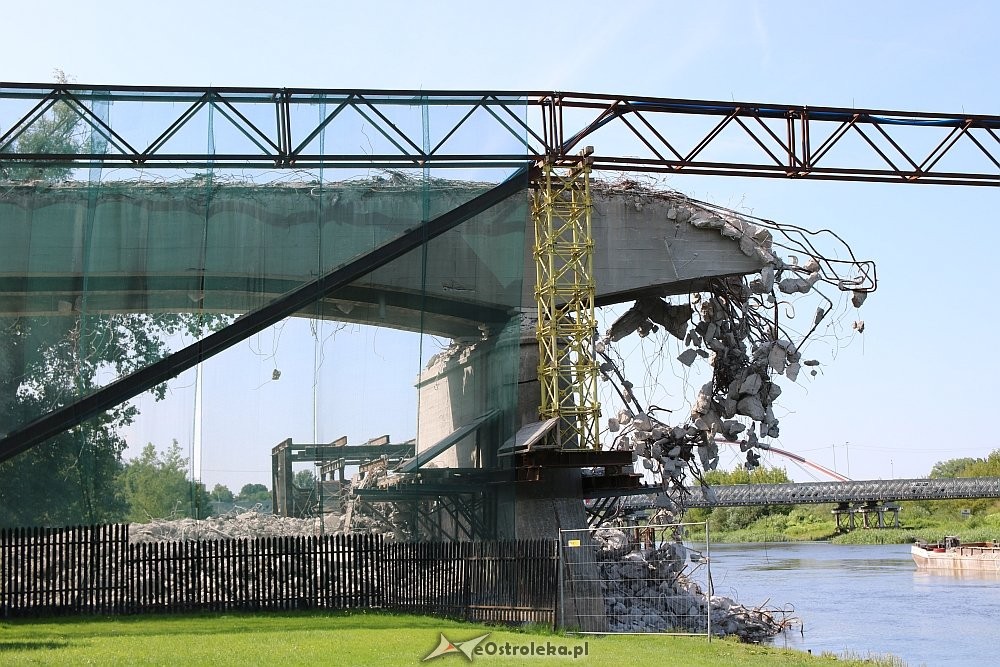 Ostrołęka: Stary most na Narwi przerwany [23.07.2018] - zdjęcie #3 - eOstroleka.pl