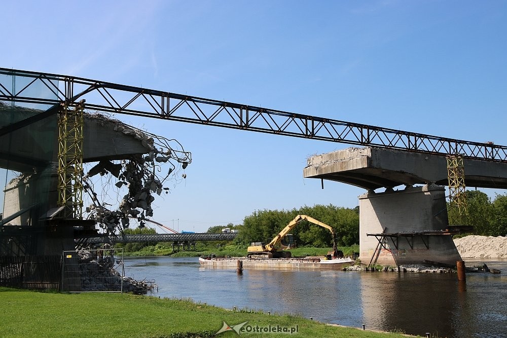 Ostrołęka: Stary most na Narwi przerwany [23.07.2018] - zdjęcie #5 - eOstroleka.pl