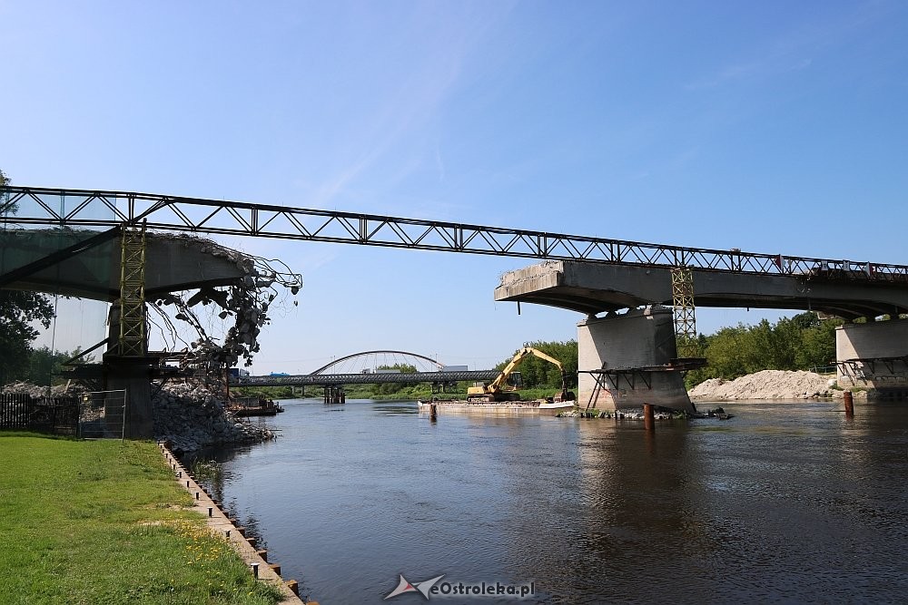 Ostrołęka: Stary most na Narwi przerwany [23.07.2018] - zdjęcie #6 - eOstroleka.pl