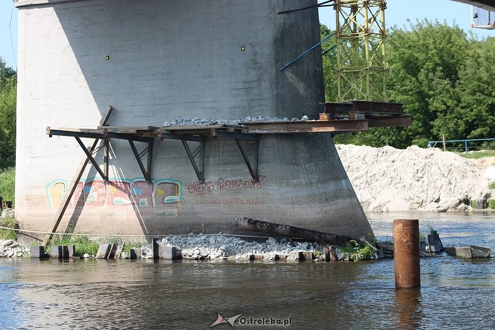 Ostrołęka: Stary most na Narwi przerwany [23.07.2018] - zdjęcie #17 - eOstroleka.pl