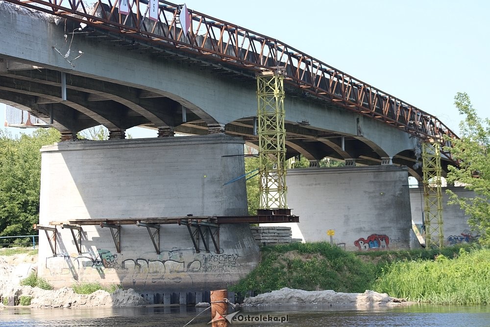 Ostrołęka: Stary most na Narwi przerwany [23.07.2018] - zdjęcie #18 - eOstroleka.pl
