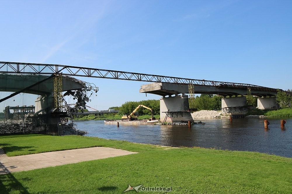 Ostrołęka: Stary most na Narwi przerwany [23.07.2018] - zdjęcie #24 - eOstroleka.pl