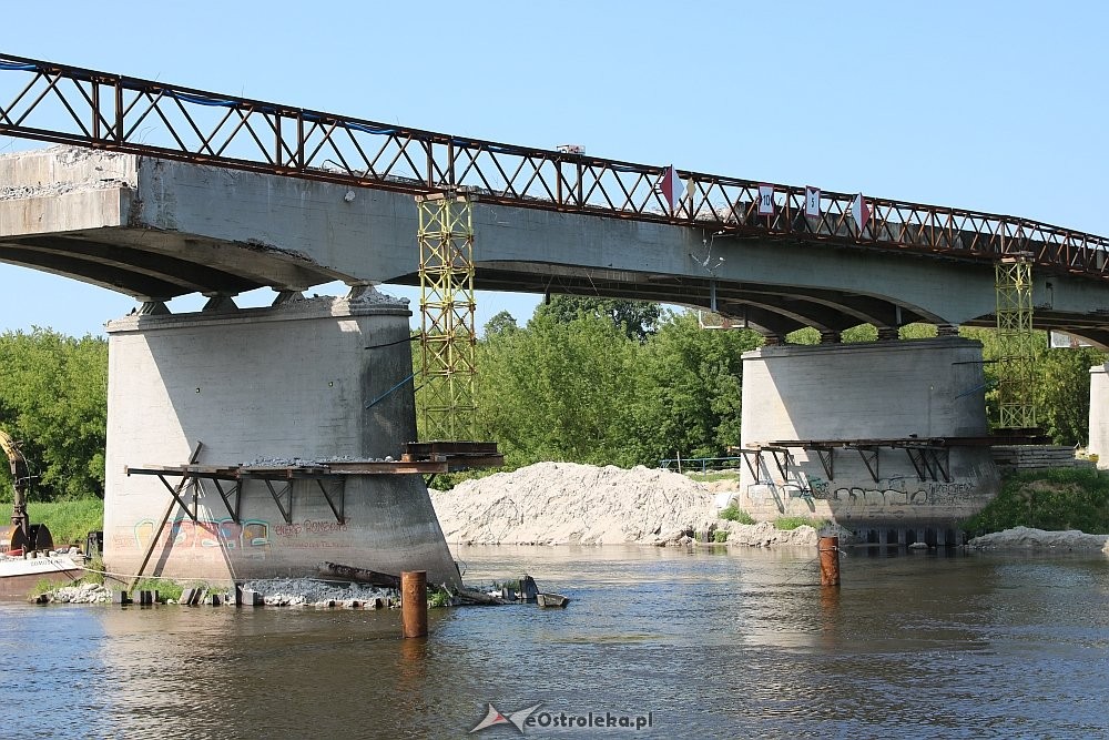 Ostrołęka: Stary most na Narwi przerwany [23.07.2018] - zdjęcie #26 - eOstroleka.pl