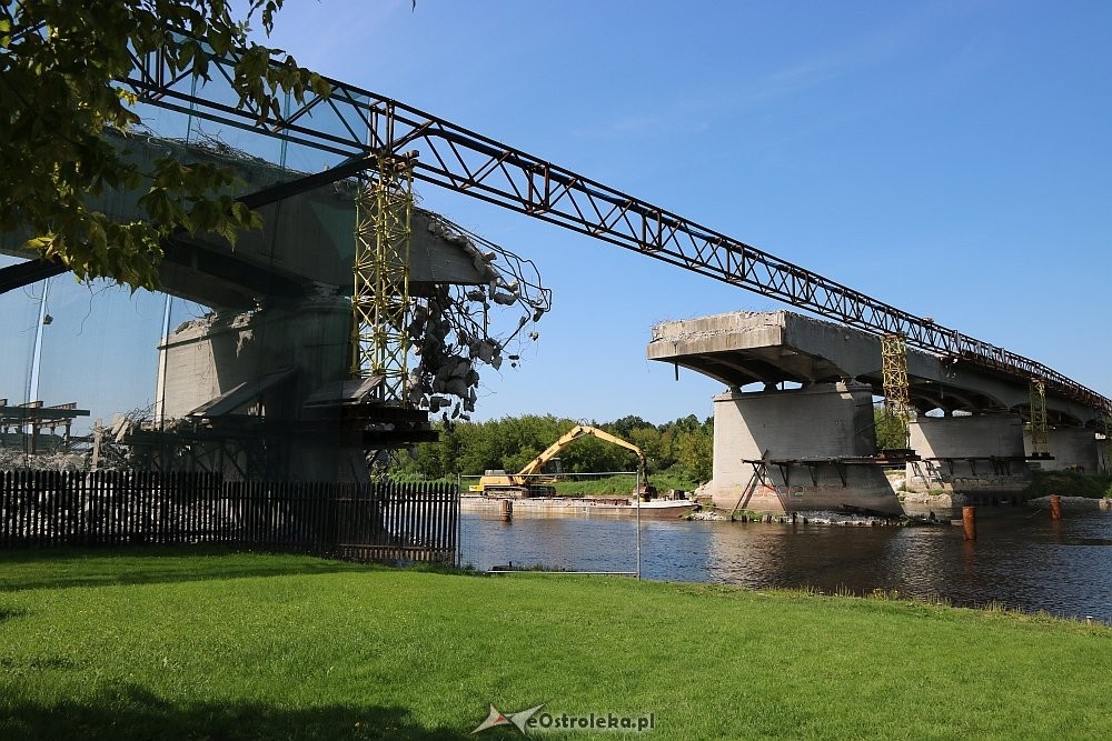 Ostrołęka: Stary most na Narwi przerwany [23.07.2018] - zdjęcie #28 - eOstroleka.pl