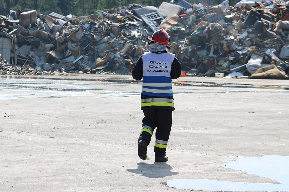 Ostrołęka: Pożar na sortowni śmieci? Spokojnie, to tylko ćwiczenia [17.08.2018] - zdjęcie #102 - eOstroleka.pl