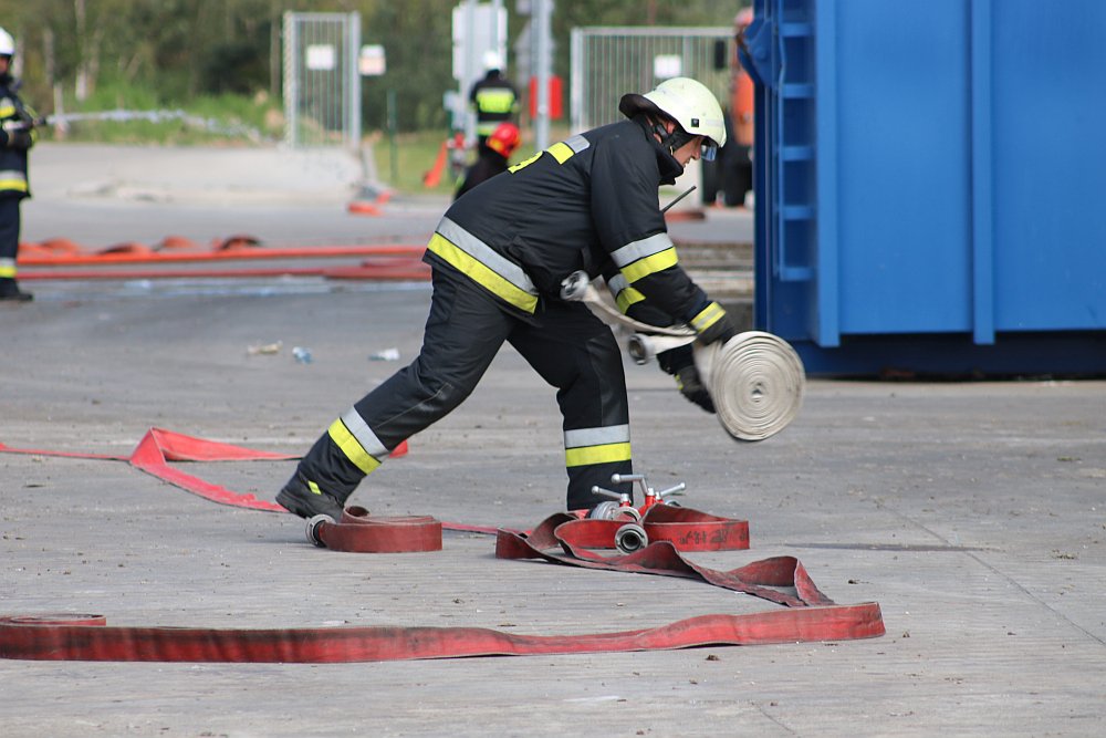 Ostrołęka: Pożar na sortowni śmieci? Spokojnie, to tylko ćwiczenia [17.08.2018] - zdjęcie #91 - eOstroleka.pl