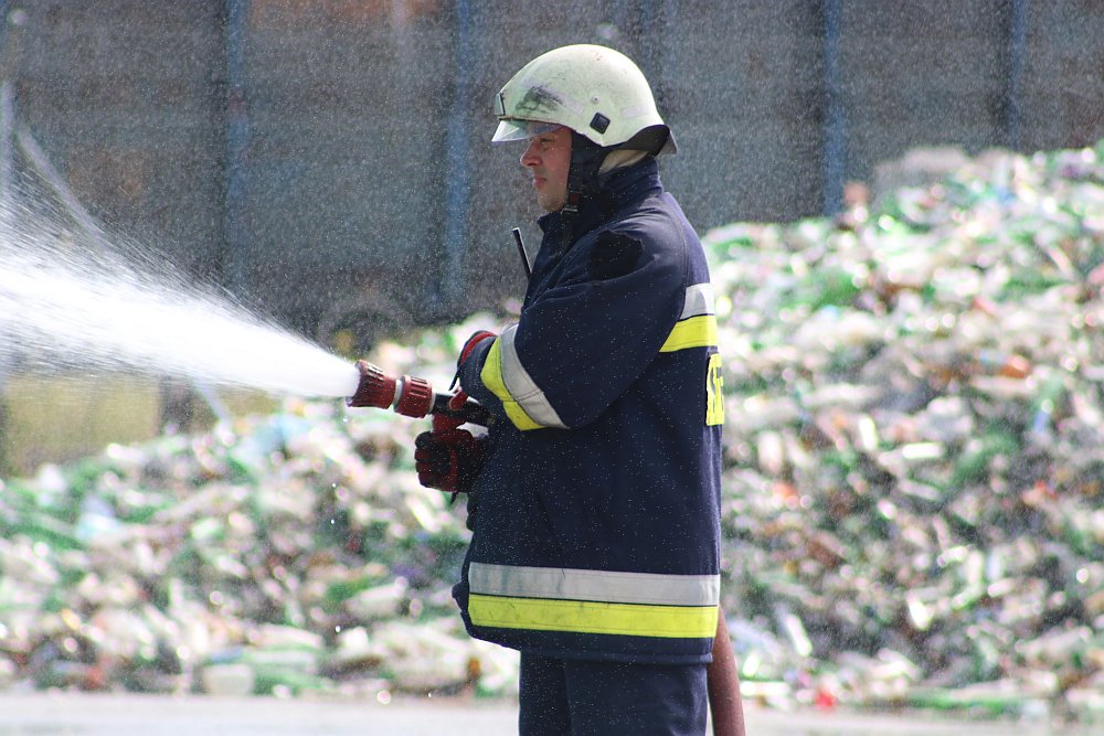 Ostrołęka: Pożar na sortowni śmieci? Spokojnie, to tylko ćwiczenia [17.08.2018] - zdjęcie #108 - eOstroleka.pl