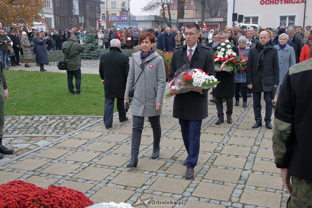 Święto Niepodległości 2018: Biało-czerwony marsz na ulicach Ostrołęki [11.11.2018] - zdjęcie #52 - eOstroleka.pl