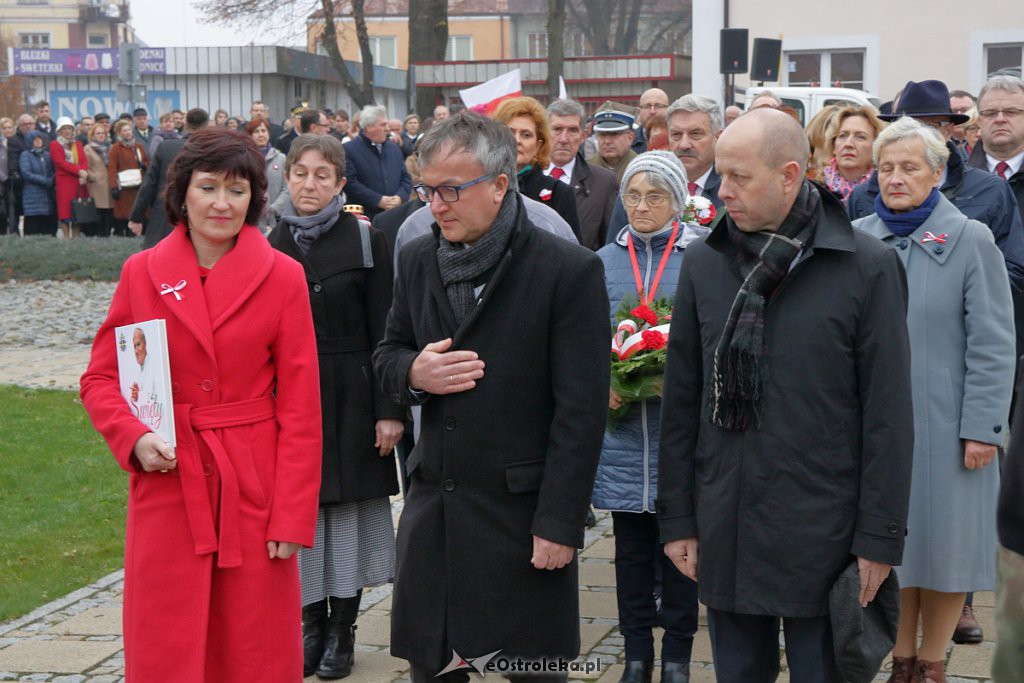 Święto Niepodległości 2018: Biało-czerwony marsz na ulicach Ostrołęki [11.11.2018] - zdjęcie #46 - eOstroleka.pl