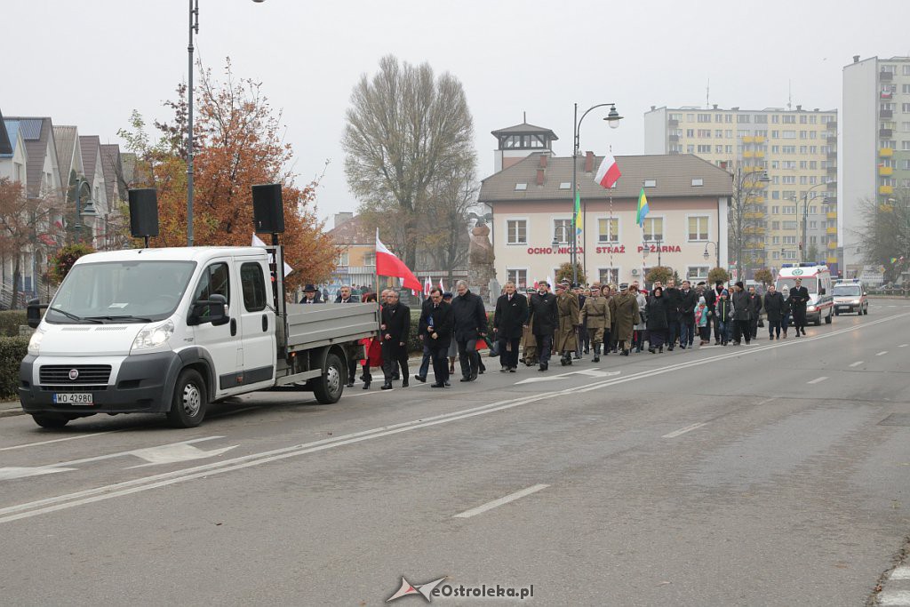 Święto Niepodległości 2018: Biało-czerwony marsz na ulicach Ostrołęki [11.11.2018] - zdjęcie #129 - eOstroleka.pl