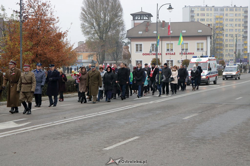 Święto Niepodległości 2018: Biało-czerwony marsz na ulicach Ostrołęki [11.11.2018] - zdjęcie #133 - eOstroleka.pl