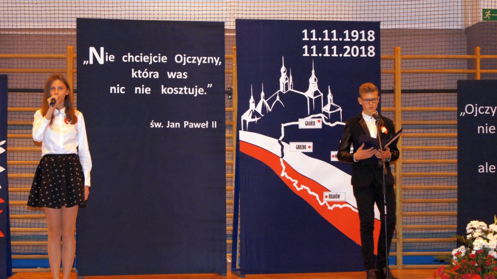100. Rocznica Odzyskania Niepodległości w SP Nr 10 [9.11.2018] - zdjęcie #19 - eOstroleka.pl