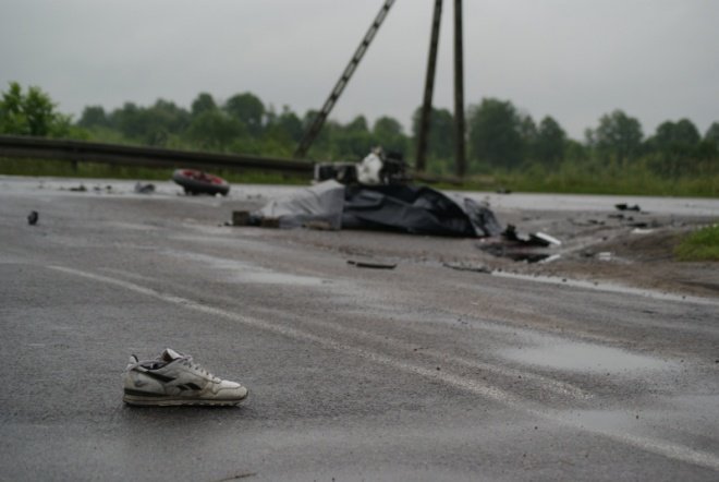 Wypadek na Warszawskiej (14.06.2010) - zdjęcie #7 - eOstroleka.pl