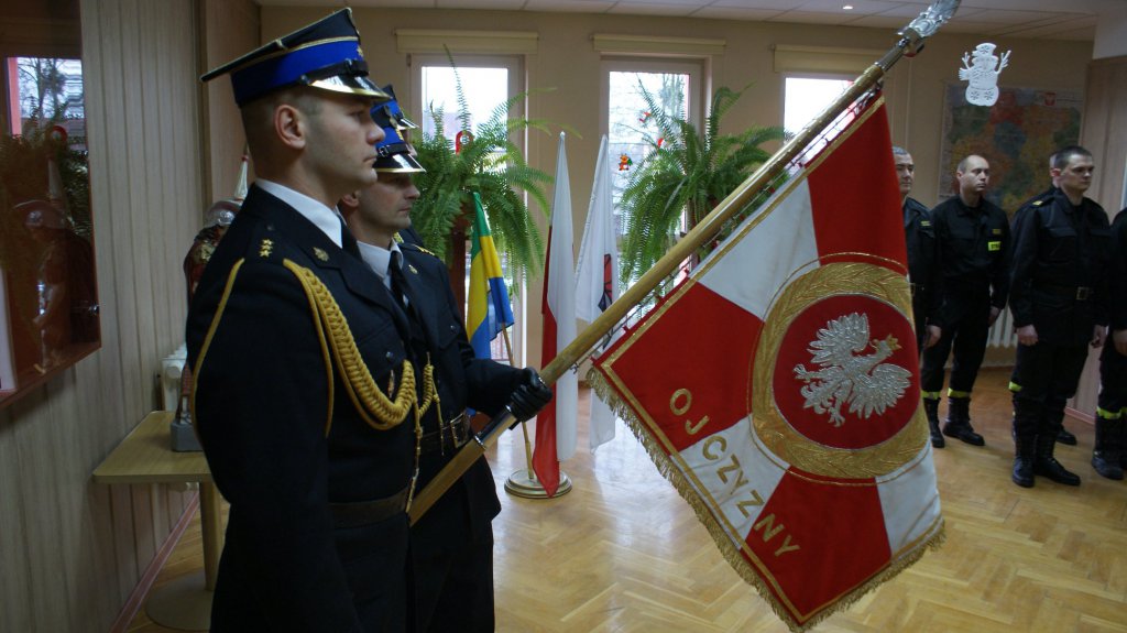 Ślubowanie nowych strażaków w PSP Ostrołęka [17.01.2019] - zdjęcie #4 - eOstroleka.pl