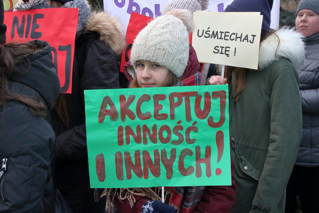 Ostrołęcka młodzież sprzeciwia się agresji i mowie nienawiści  [24.01.2019] - zdjęcie #26 - eOstroleka.pl