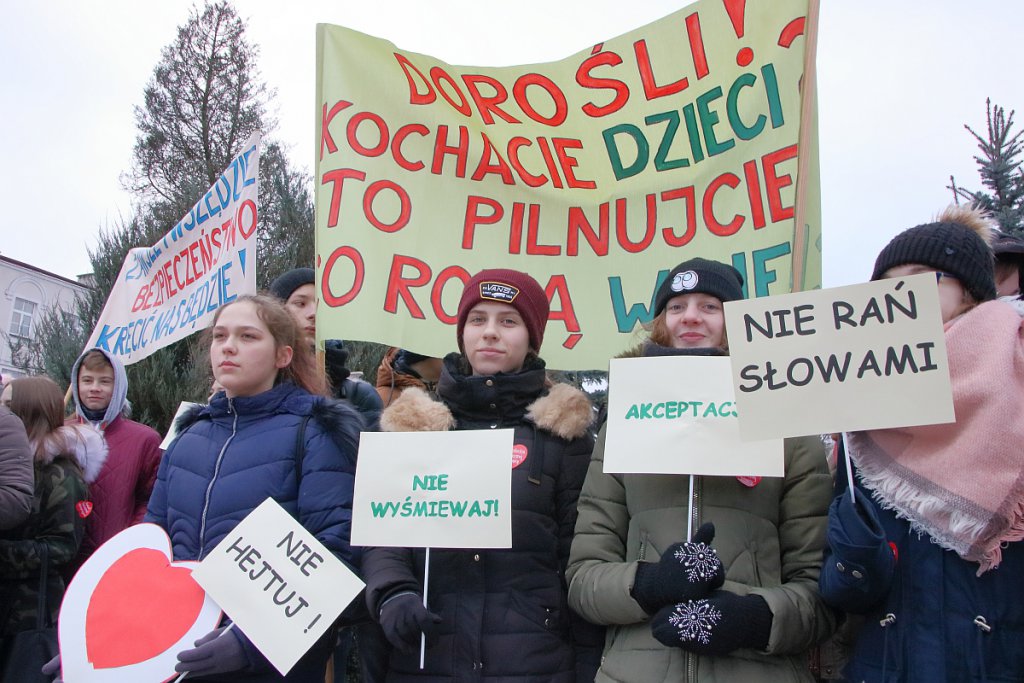 Ostrołęcka młodzież sprzeciwia się agresji i mowie nienawiści  [24.01.2019] - zdjęcie #33 - eOstroleka.pl