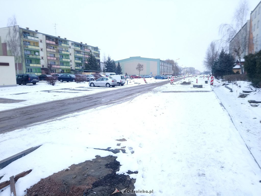 Przebudowa ulicy Blachnickiego - styczeń 2019 [31.01.2019] - zdjęcie #1 - eOstroleka.pl