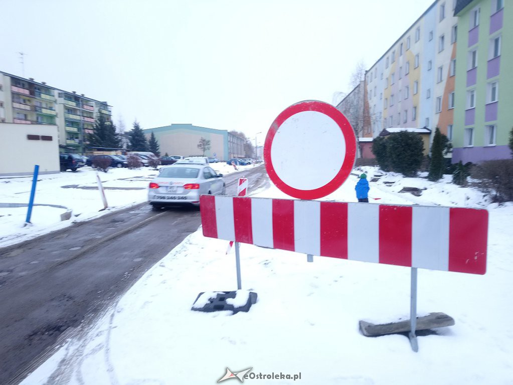 Przebudowa ulicy Blachnickiego - styczeń 2019 [31.01.2019] - zdjęcie #2 - eOstroleka.pl