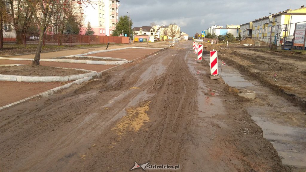 Obecny stan ul. Blachnickiego [18.02.2019] - zdjęcie #3 - eOstroleka.pl