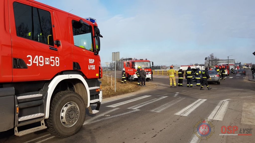 Wypadek w Łysych [27.02.2019] - zdjęcie #4 - eOstroleka.pl