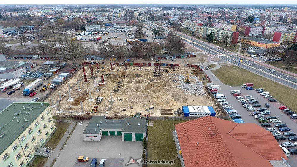 Budowa parku handlowego Vendo przy ul. Witosa [07.03.2019] - zdjęcie #6 - eOstroleka.pl