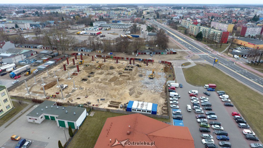 Budowa parku handlowego Vendo przy ul. Witosa [07.03.2019] - zdjęcie #7 - eOstroleka.pl